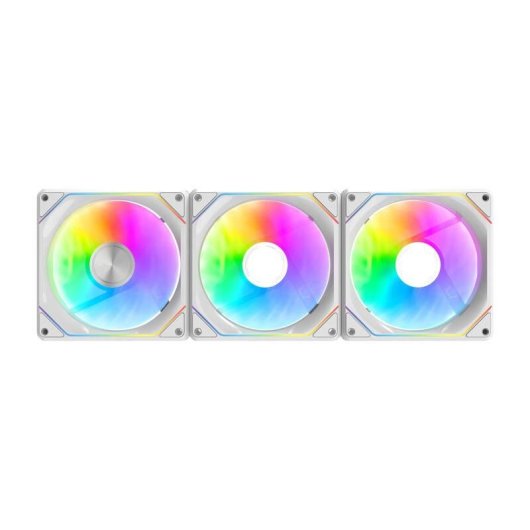 Refrigeración Aire darkFlash 120mm Gauss G24 3IN1 ARGB Blanco Magnético
