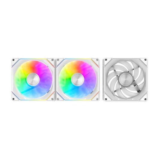 Refrigeración Aire darkFlash 120mm Gauss G24 3IN1 ARGB Blanco Magnético