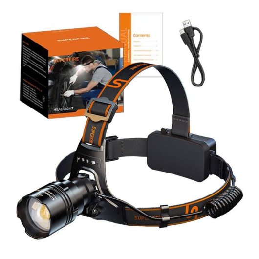 Linterna Frontal Superfire HL31 Tipo-C 2200 Lúmenes 330m