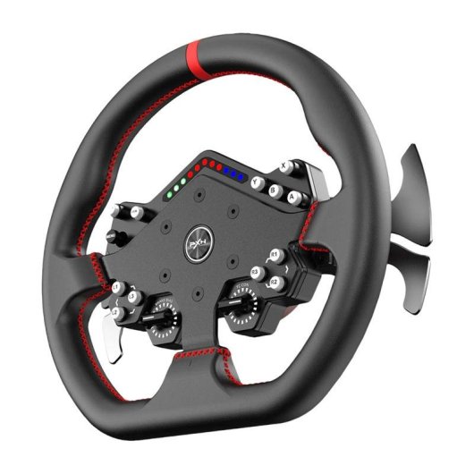 Volante de Gaming PXN WDS R2 300mm RGB con 13 Botones Programables