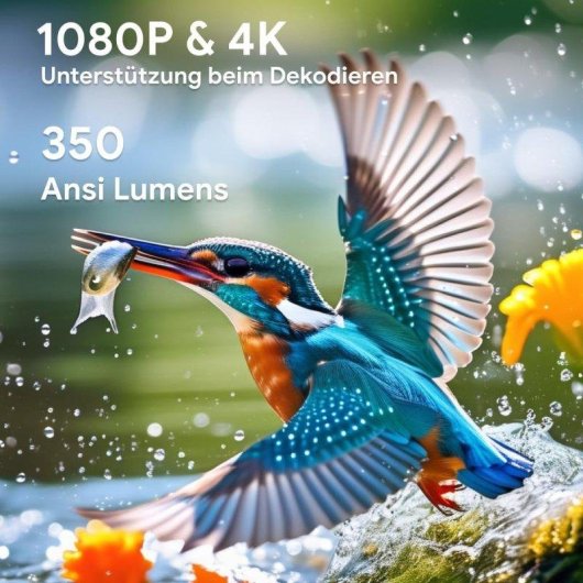 Proyector Klack SkyEcho FreeONE 4K 350 Lúmenes 120" LED DLP Smart TV Portátil