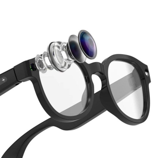 Klack AIMB-S1 Gafas Inteligentes Cámara Integrada IA Traductor Altavoces Negro Azul