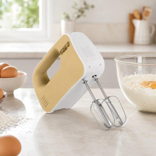 Batidora de Mano Klack 200W, 3 Velocidades, Botón de Expulsión y Soporte Integrado