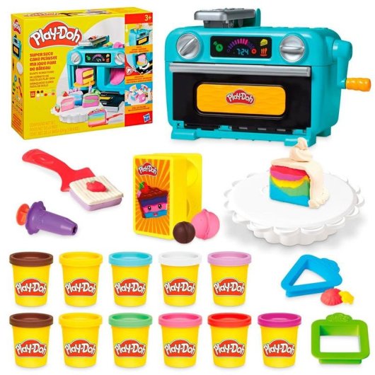 Set de Jogo Play-Doh Mi Hornito de Pasteles 18 Peças Multicolor