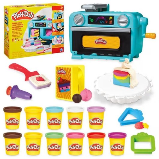 Set de Jogo Play-Doh Mi Hornito de Pasteles 18 Peças Multicolor