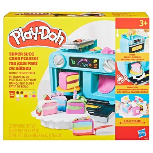 Set de Jogo Play-Doh Mi Hornito de Pasteles 18 Peças Multicolor