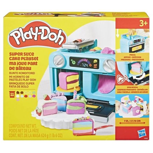 Set de Jogo Play-Doh Mi Hornito de Pasteles 18 Peças Multicolor