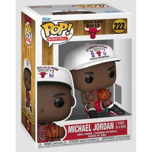 Figura Funko Pop! Michael Jordan 3 Times in a Row Coleccionable NBA