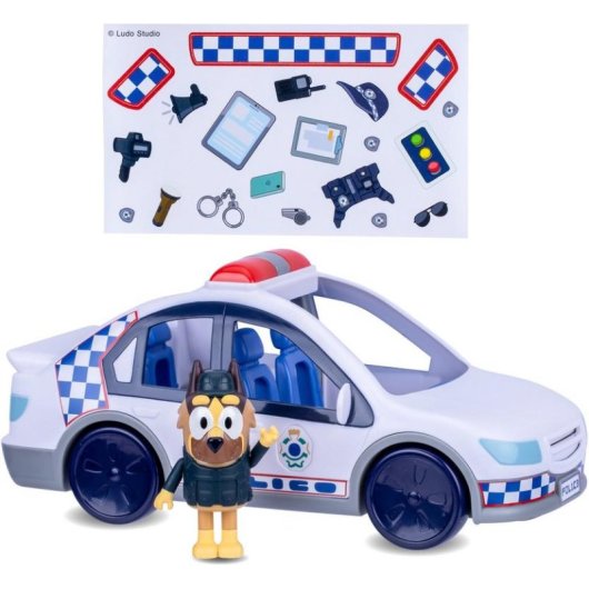 Set de juguetes Moose Toys Bluey Coche de Policía Multicolor