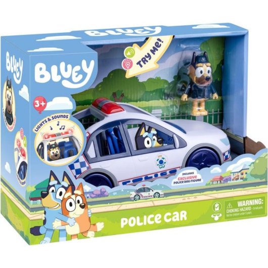 Set de juguetes Moose Toys Bluey Coche de Policía Multicolor