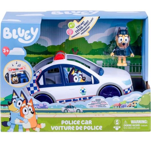 Set de juguetes Moose Toys Bluey Coche de Policía Multicolor