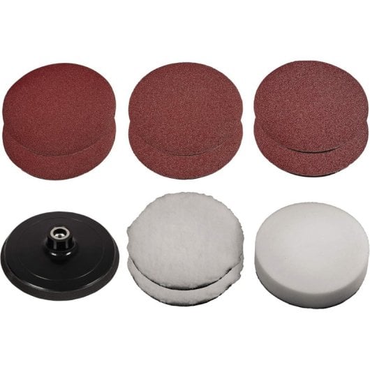 Kit accessori Einhell per levigatura e lucidatura universale 15 cm 9 pezzi