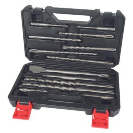 Juego de brocas y cinceles SDS Plus Einhell 10 piezas Gris