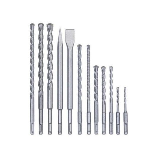 Juego de brocas y cinceles SDS Plus Einhell 10 piezas Gris
