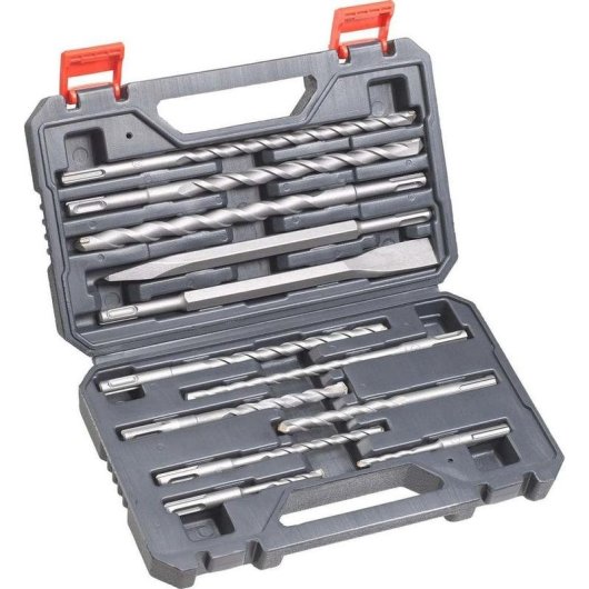 Juego de brocas y cinceles SDS Plus Einhell 10 piezas Gris