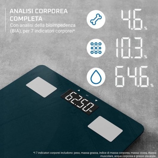 Báscula Digital Rowenta Body Up 2.0 BR2600 Hasta 180 kg Índices Corporales Apagado Automático