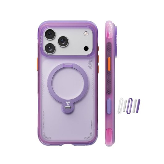 Torras Funda Ostand Q3 Air Iphone 17 Pro Aurora Purple