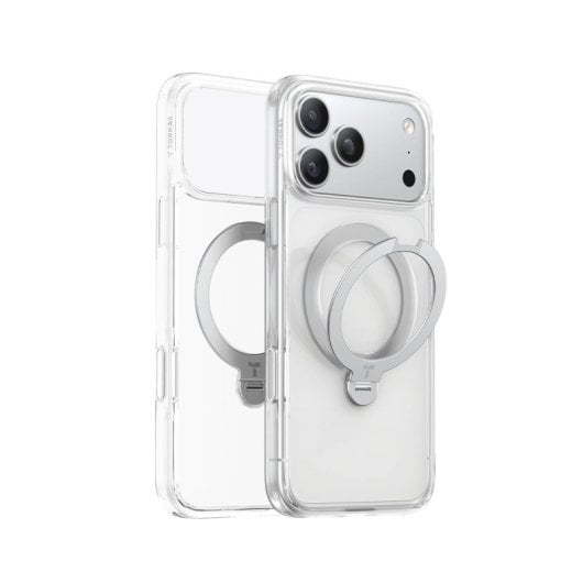 Torras Funda Ostand Spin Series Iphone 17 Pro Transparente