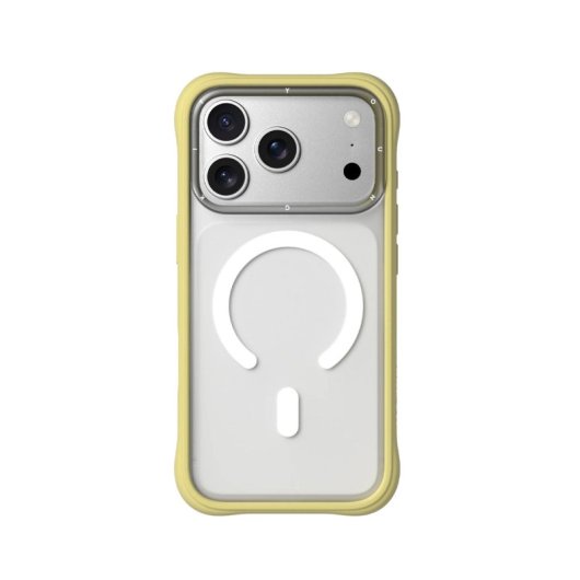 Youngkit Funda Para Iphone 17 Pro Max – Carcasa Magnética Dynamic Ii Transparente Amarillo Tulip Silicone, Diseño Moderno Y Ajuste Preciso