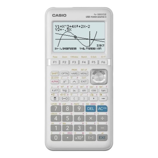 Calcolatrice grafica Casio fx-9860GIII 12 cifre USB Flash Bianca