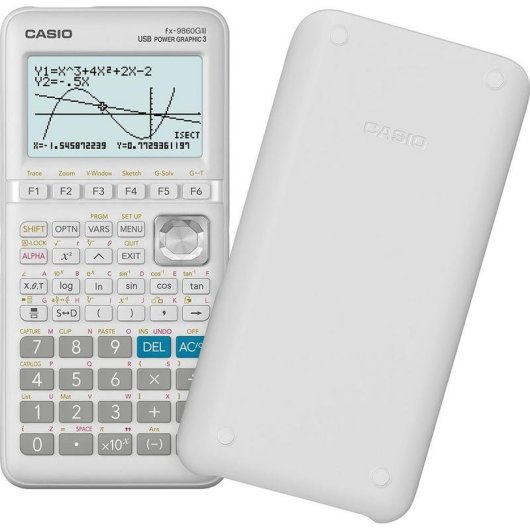 Calcolatrice grafica Casio fx-9860GIII 12 cifre USB Flash Bianca