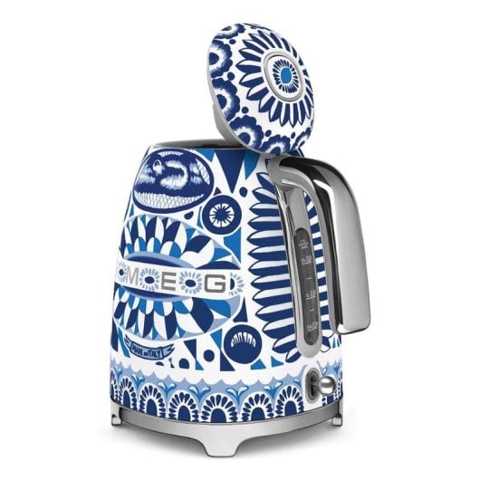 Tetera Eléctrica Smeg KLF03DGBEU 1,7 L 2400 W Azul Blanco Acero Inoxidable