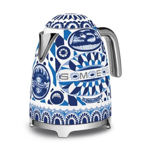 Tetera Eléctrica Smeg KLF03DGBEU 1,7 L 2400 W Azul Blanco Acero Inoxidable