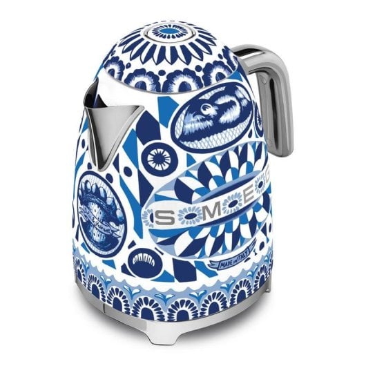 Tetera Eléctrica Smeg KLF03DGBEU 1,7 L 2400 W Azul Blanco Acero Inoxidable