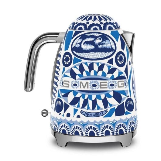 Tetera Eléctrica Smeg KLF03DGBEU 1,7 L 2400 W Azul Blanco Acero Inoxidable
