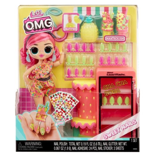 Muñeca L.O.L. Surprise! O.M.G. Sweet Nails Pinky Pops Fashion Multicolor