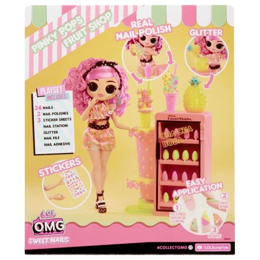 Muñeca L.O.L. Surprise! O.M.G. Sweet Nails Pinky Pops Fashion Multicolor