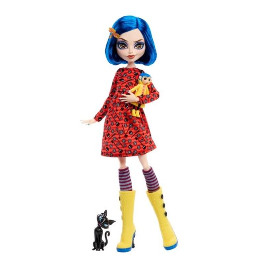 Muñeca Monster High Skullector Coraline 30 cm Tela Plástico Multicolor