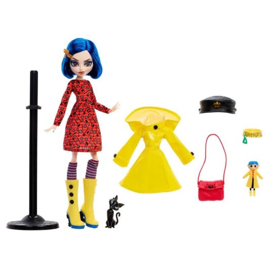 Muñeca Monster High Skullector Coraline 30 cm Tela Plástico Multicolor