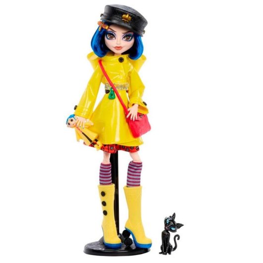 Muñeca Monster High Skullector Coraline 30 cm Tela Plástico Multicolor