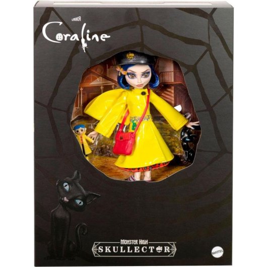 Muñeca Monster High Skullector Coraline 30 cm Tela Plástico Multicolor