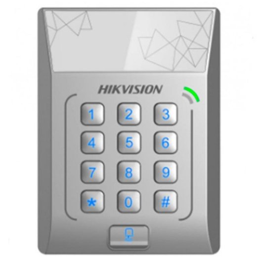 Control de Acceso Hikvision DS-K1T801E Teclado y Tarjeta 3.000 Usuarios Vibrador