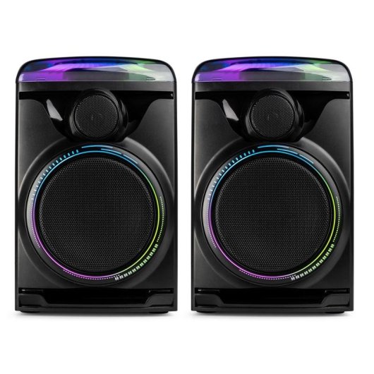 Altavoces Fenton Track 2.0 Inalámbricos y alámbricos 120W con karaoke y LED