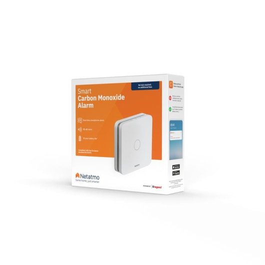 Detector de Gas Netatmo NCO-IT Inalámbrico Bluetooth Alarma 85 dB App