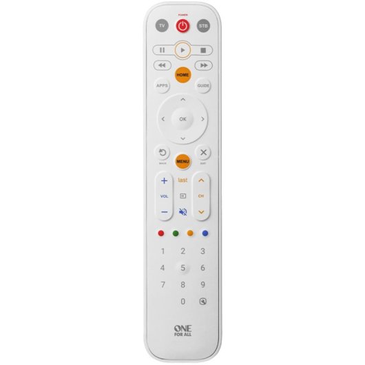 Mando a distancia One For All EazyClean URC 9290 Universal 2 dispositivos Blanco