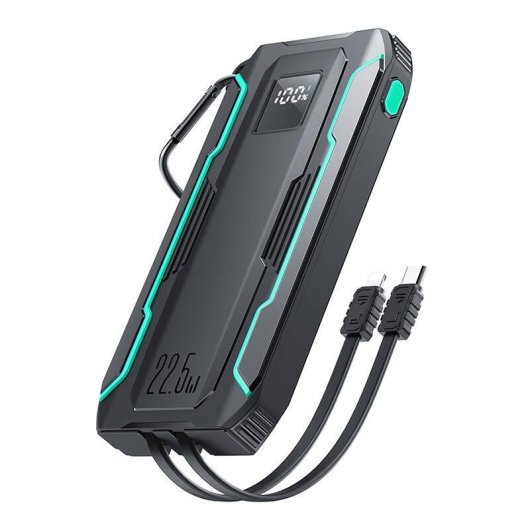 Powerbank Joyroom JR-L017 10000mAh 22.5W con cables USB-C y Lightning