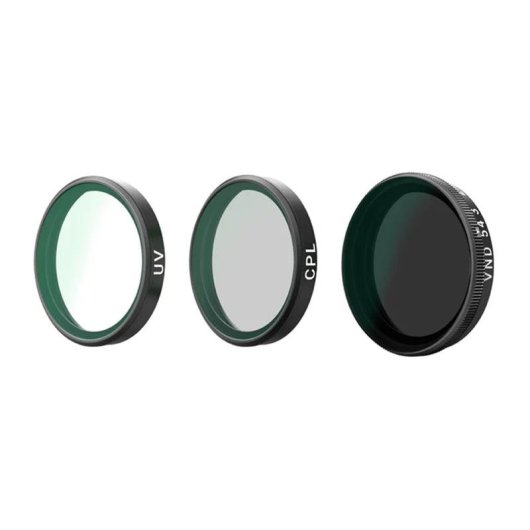 Filtro Telesin CPL VND8 UV para DJI Osmo Action 6 (3 piezas)