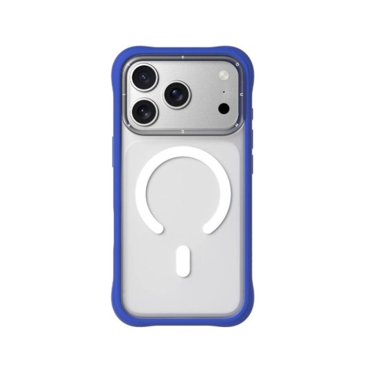 Youngkit Funda Para Iphone 17 Pro Max – Carcasa Magnética Dynamic Ii Transparente Azul Klein Silicone, Diseño Moderno Y Ajuste Preciso