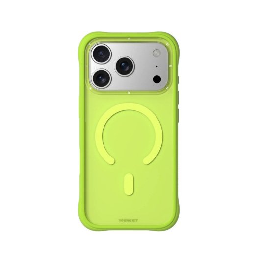 Youngkit Funda Para Iphone 17 Pro – Carcasa Magnética Dynamic Ii Verde Lima, Diseño Moderno Y Ajuste Preciso