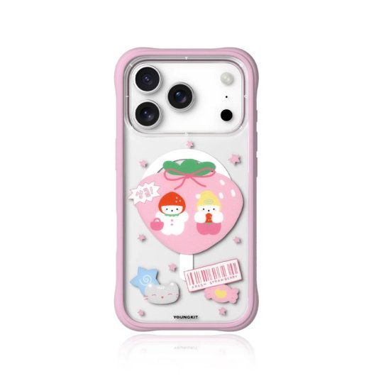 Youngkit Funda Para Iphone 17 Pro – Carcasa Magnética Ch Sweetheart Express The Strawberry Squad, Diseño Ilustrado Y Ajuste Preciso