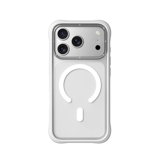 Youngkit Funda Para Iphone 17 Pro Max – Carcasa Magnética Dynamic Ii Transparente Blanca Silicone, Diseño Moderno Y Ajuste Preciso