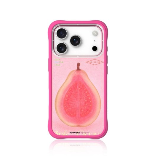 Youngkit Funda Para Iphone 17 Pro Max – Carcasa Magnética Ch Sensitive Moment Lightly Blushed Guava, Diseño Ilustrado Y Ajuste Preciso
