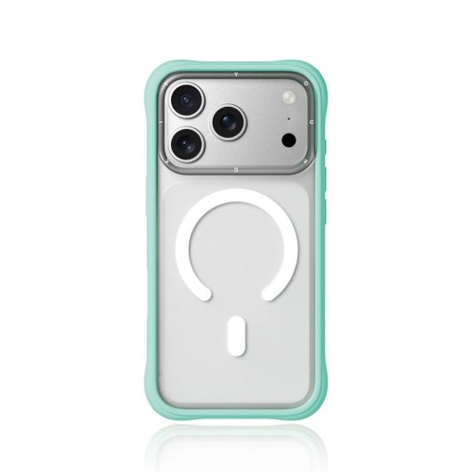 Youngkit Funda Para Iphone 17 Pro – Carcasa Magnética Dynamic Ii Transparente Azul Glacier Silicone, Diseño Moderno Y Ajuste Preciso
