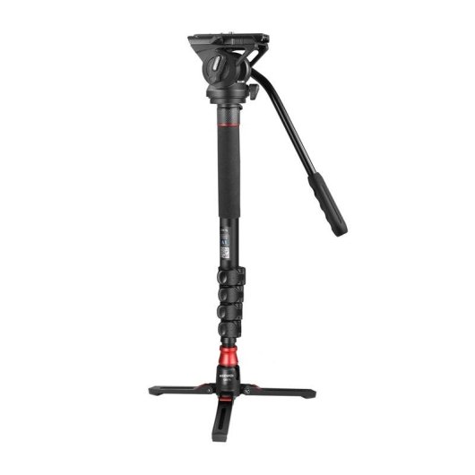 Monopod Neewer GM76 179 cm con cabeza de fluido y trípode