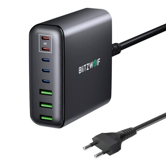 Carregador Blitzwolf BW-S26 250W GaN Preto