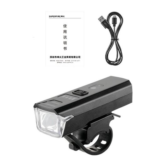 Linterna Bicicleta Superfire BL56-A 280 lúmenes USB-C IP54
